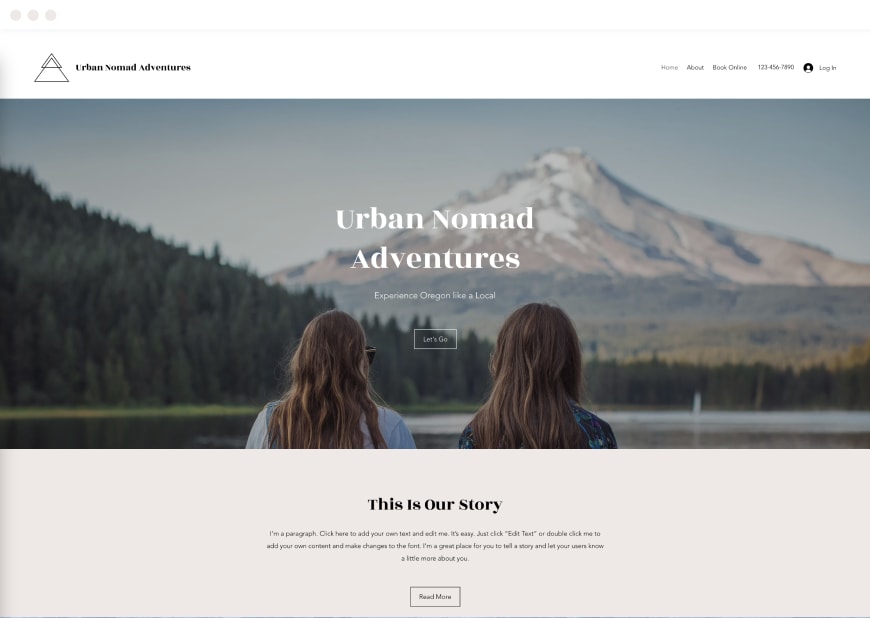 Example 5 of a ‘most popular’ website design in desktop and mobile.